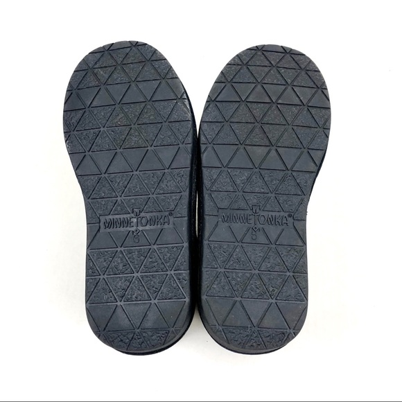 NWOT Minnetonka Dark Blue Sheepskin Slipper Snow Boots 6 - Picture 5 of 7